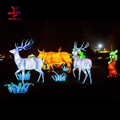 2025 Персонализиран модерен дизайн с животински крокодилски фенер Външен водоустойчив дисплей за детска площадка Великден Нова година Коледни парти декорации